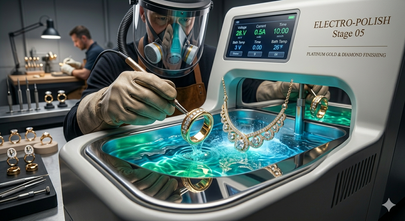 Jewellery finishing and polishing visual