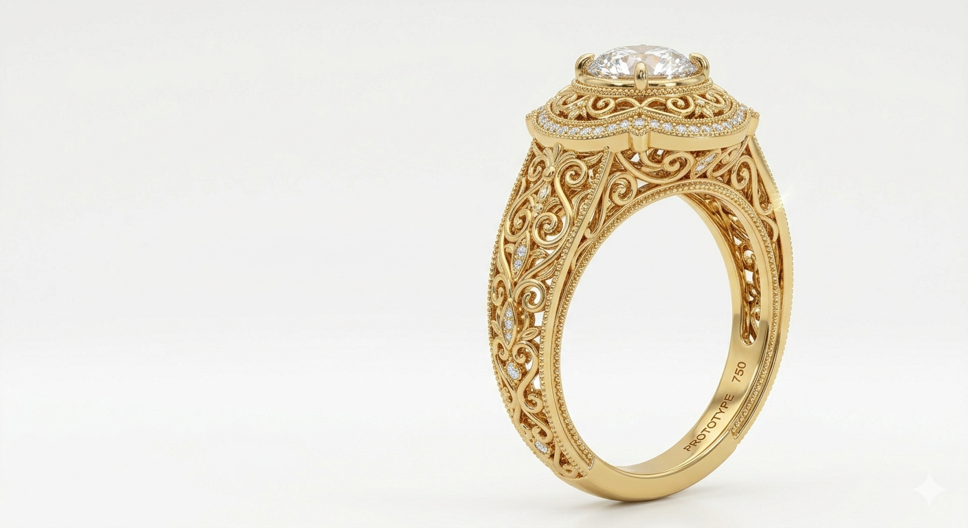 AI 3D STL jewellery design visual